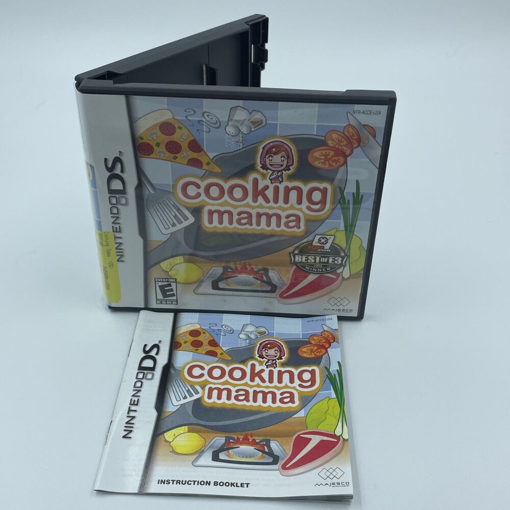 Cooking Mama Nintendo DS 2006 - CASE + MANUAL ONLY- NO GAME